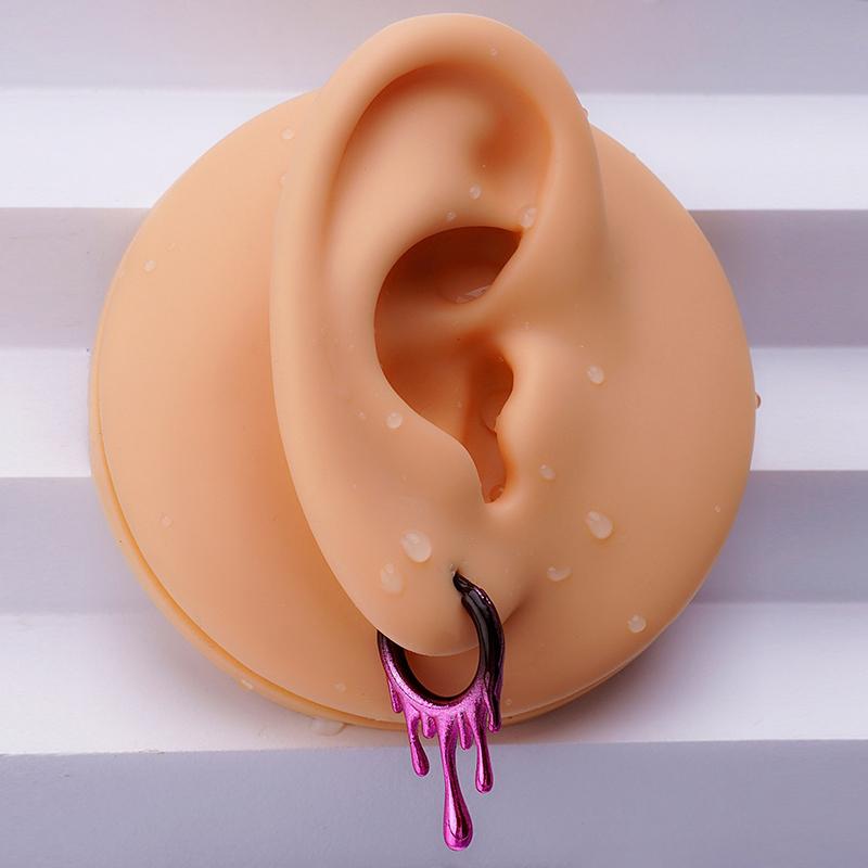 1Pc Surgical Steel Bat Septum Piercing Hinged Segment Nose Ring Septum Clicker Cartilage Tragus Clicker Body Piercing Jewelry