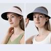Hollow Top Outdoor Sun Cap UV Protection Full Face Mask Dustproof Magnetic Sun Hat  Outdoor Sports