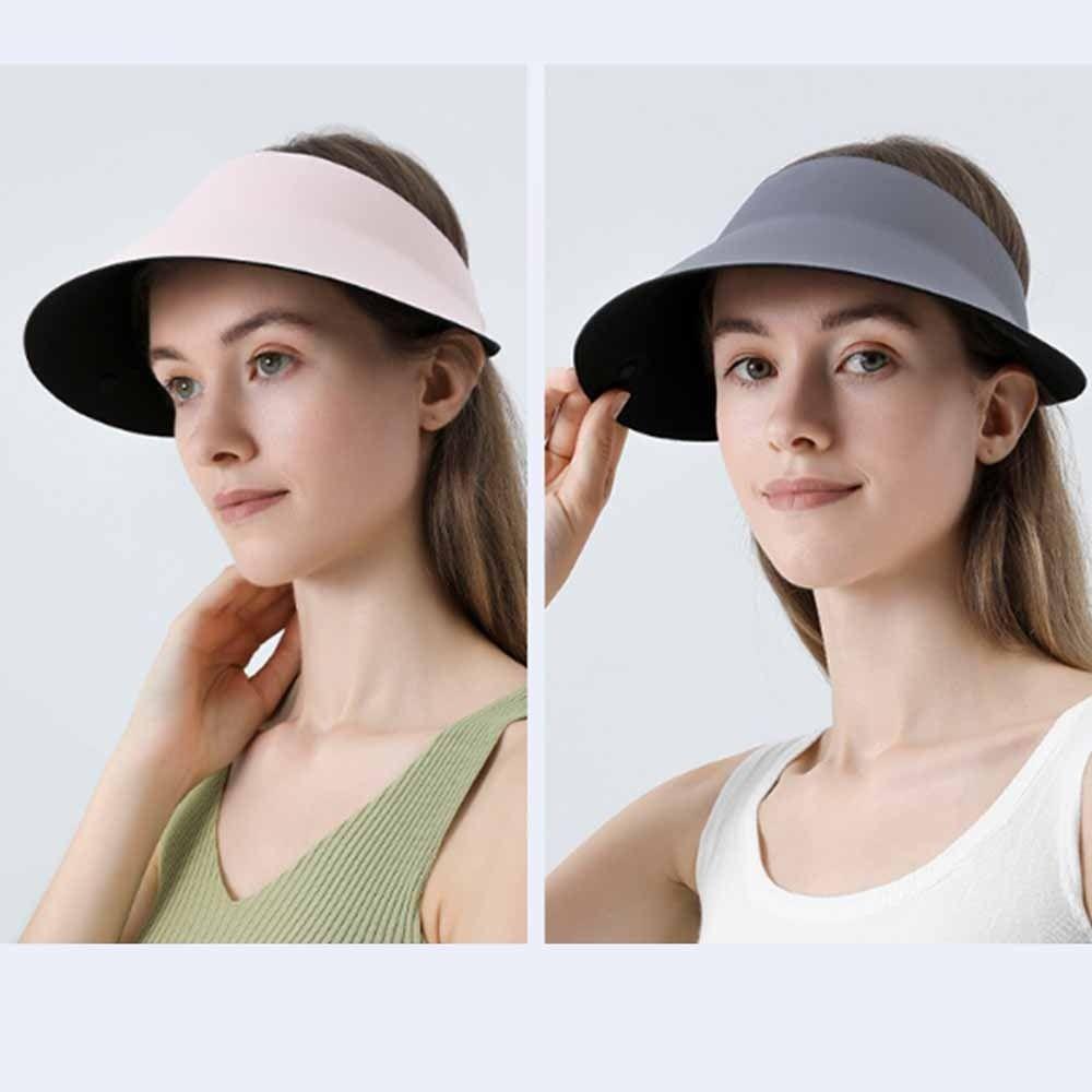 Hollow Top Outdoor Sun Cap UV Protection Full Face Mask Dustproof Magnetic Sun Hat Outdoor Sports