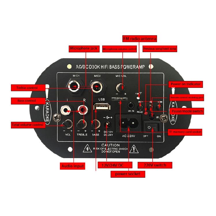 USB TF-картридер Модуль AC/для DC D3OK HIFI Мощность Басов 12В24В 220В Усилитель B