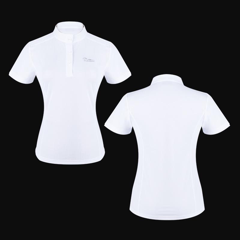 Дышащая быстросохнущая футболка с коротким рукавом для конных соревнований