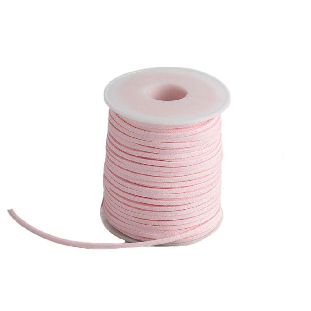 Faux Suede Leather Roll Thread Handmade Gift Packaging Rope Gift Box Strap Leather Velvet Rope DIY