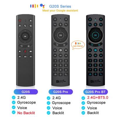 Интеллектуальный пульт дистанционного управления с голосовым управлением серии G20S, беспроводная воздушная мышь 2.4G BT5.0, 6-осевой гироскоп, инфракрасное обучение, совместимо с Android TV Box