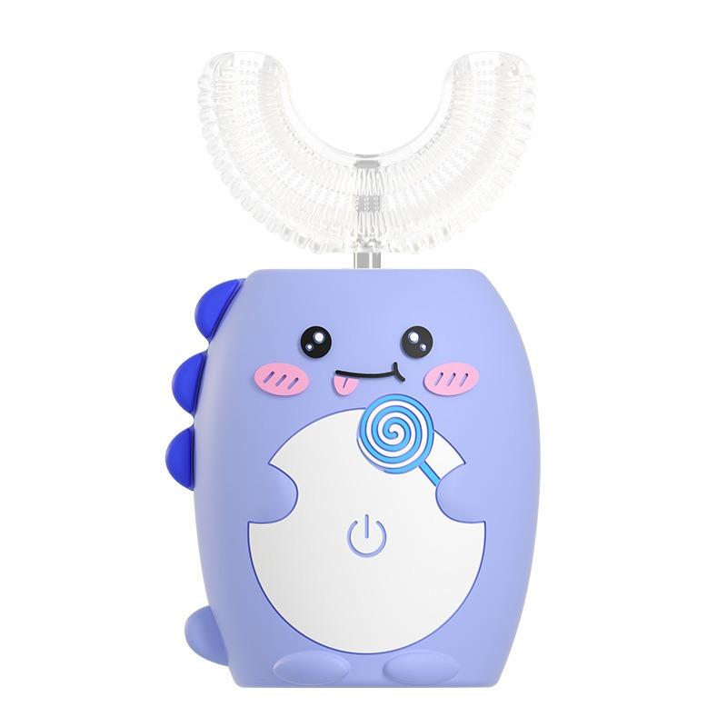 U-образная ультразвуковая детская электрическая зубная щетка, перезаряжаемая, автоматическая, интеллектуальная, с мягкой щетиной, для чистки зубов