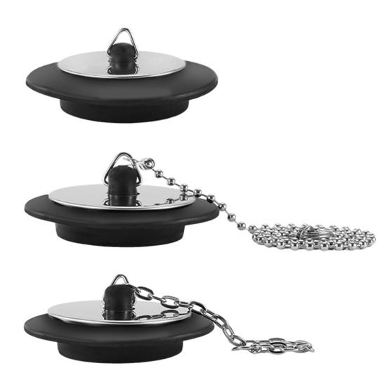 Резиновый фиксатор для слива раковины с цепным креплением, крючок, инструмент для предотвращения засора раковины, необходимый домовладельцу аксессуар для раковины