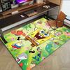 1pc Spongebob Squarepants Adventure Carpet for Playroom Bedroom Living Room Sofa Home Decor,kids Game Area Rug Non-slip Floor Mat Y7296