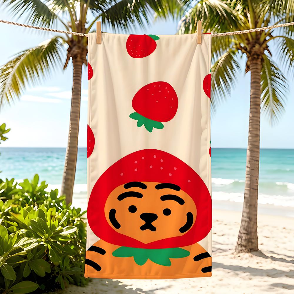 Animal T-Tiger Towel Five-Star Hotel Quality Eco-Friendly Ultra Soft Thick Towels & Beach Towels Gym Shower