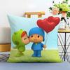 Милая наволочка с мультяшным принтом P-Pocoyo-MT, напечатанная, из матового флиса, подушка, нежная к коже, экологически чистая сублимационная печать