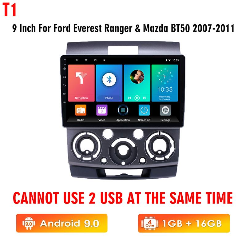 icreative Car Radio 2Din Android For Ford Everest Ranger 2007-2011 Mazda BT50 2007-2011 Multimedia Player GPS Navigation Carplay