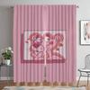 Элегантные шторы для комнаты, 2 шт., розовая пантера, затемняющие шторы, тюль для спальни, шторы для домашнего интерьера, перегородки для гостиной