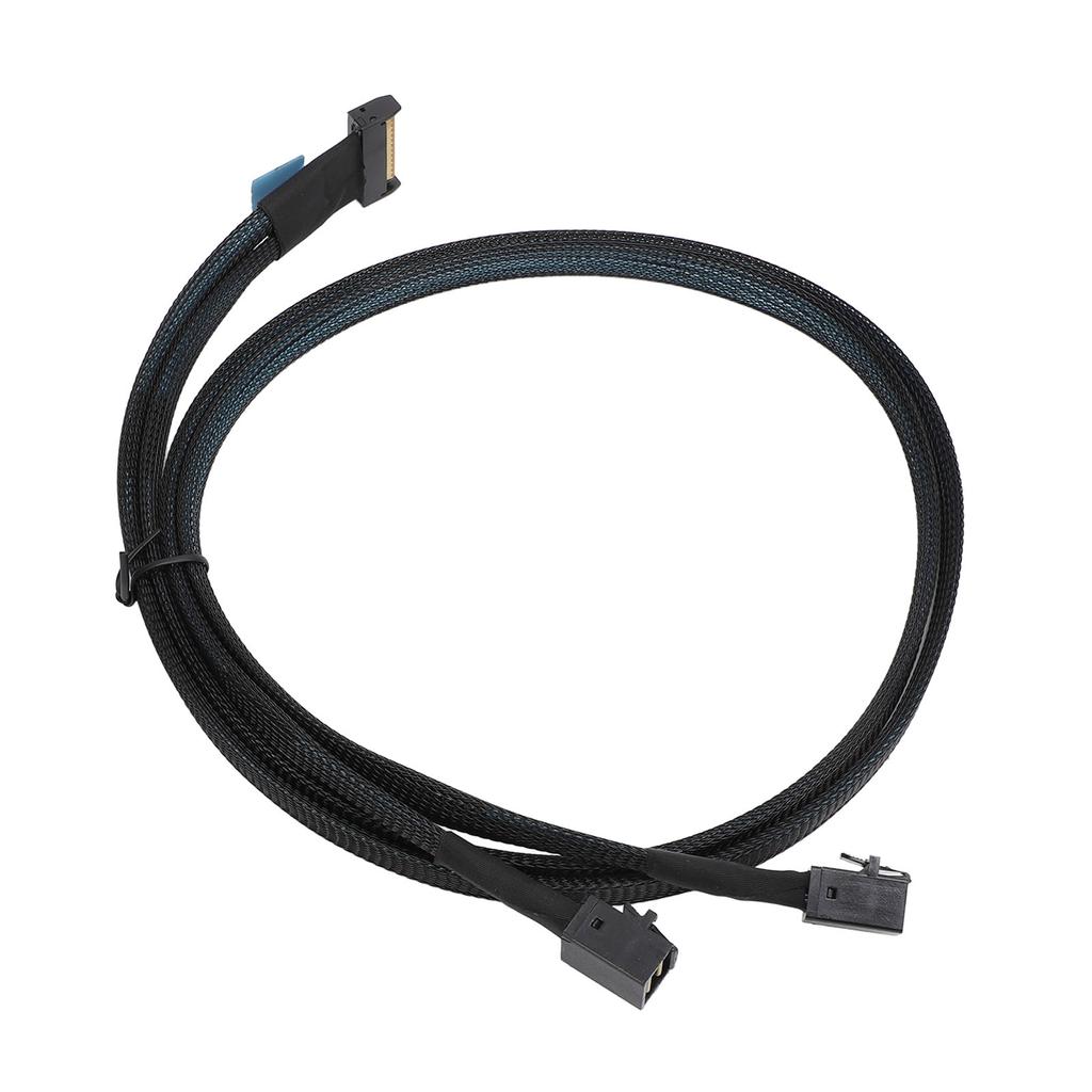 8i to 2 SFF 8643 Cable PCIe 5.0 32GT s for MCIO X8 to Mini SAS HD SFF 8643 Cord for Server Data Center 31.5in