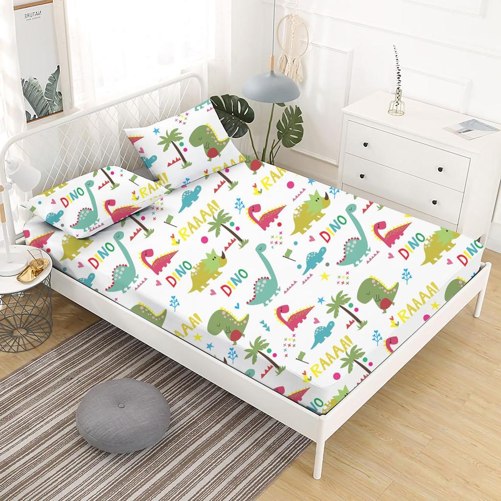 Gamepad Pattern Mattress Three-Piece Digital Printing Mattress Bedding Set Adult Children