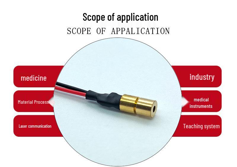 850nm 5mW Infrared Laser Module for Invisible Dot Positioning