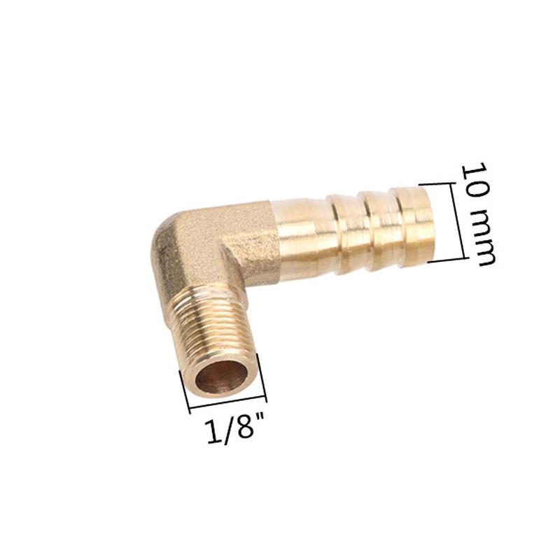 Pagoda Connector 6mm 8mm 10mm To 1/8"BSP Male Thread Barbed Brass Hose Barb Fitting Elbow Coupling Connector Joint Adapter