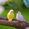 4 Cute Mini Parrots Micro Landscape Gardening Potted Ornaments Colorful Little Parrot DIY Small Accessories
