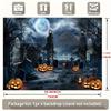 A spooky background fabric for a Halloween zombie-themed party perfect for family celebrations and birthday decorations.PMJ