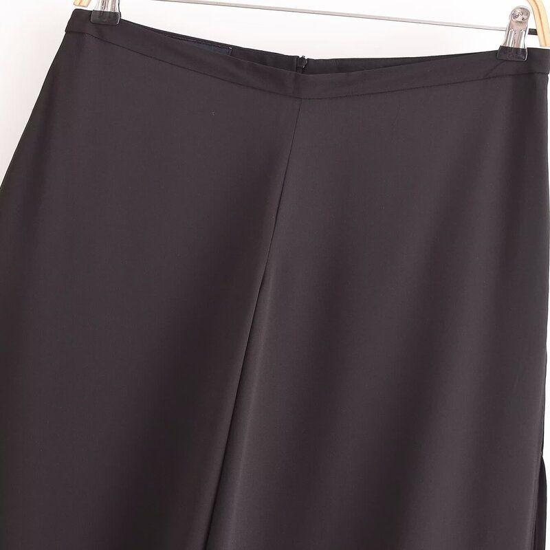 Fashion Style 2024 Autumn New Women's Clothing High Waist Loose, Comfortable and All-Matching Black Pants 4387236