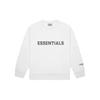 Fear of God Essentials Худи с принтом на длинном рукаве с флисовой подкладкой SS20, унисекс, верхняя одежда, белое FOG-SS20-103