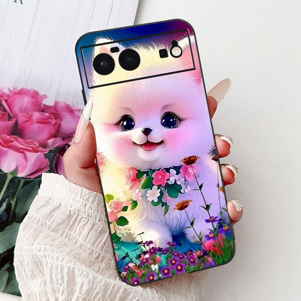 For Google Pixel 6 Case Cute Animals Soft Silicone Phone Cases For Google Pixel 6 Pixel6 Coque Ultra-thin TPU Back Cover Housing