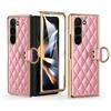 Роскошный гальванизированный чехол Fold7 для Samsung Galaxy Z Fold 7 6 5 4 Женский защитный чехол со встроенной защитой экрана