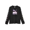 Puma Футболки с графическим принтом Racing Print, футболка с круглым вырезом и длинным рукавом, топы унисекс, черный цвет 631504-01