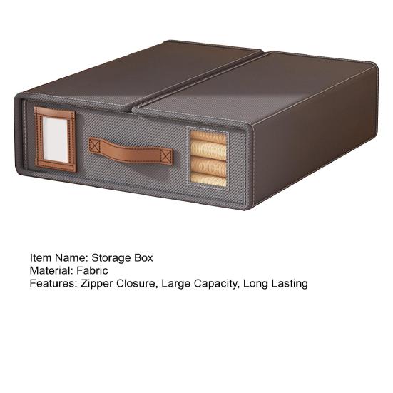 Ящик для хранения листов-органайзеров с прозрачным окошком, с застежкой-липучкой, большой вместимости, складной