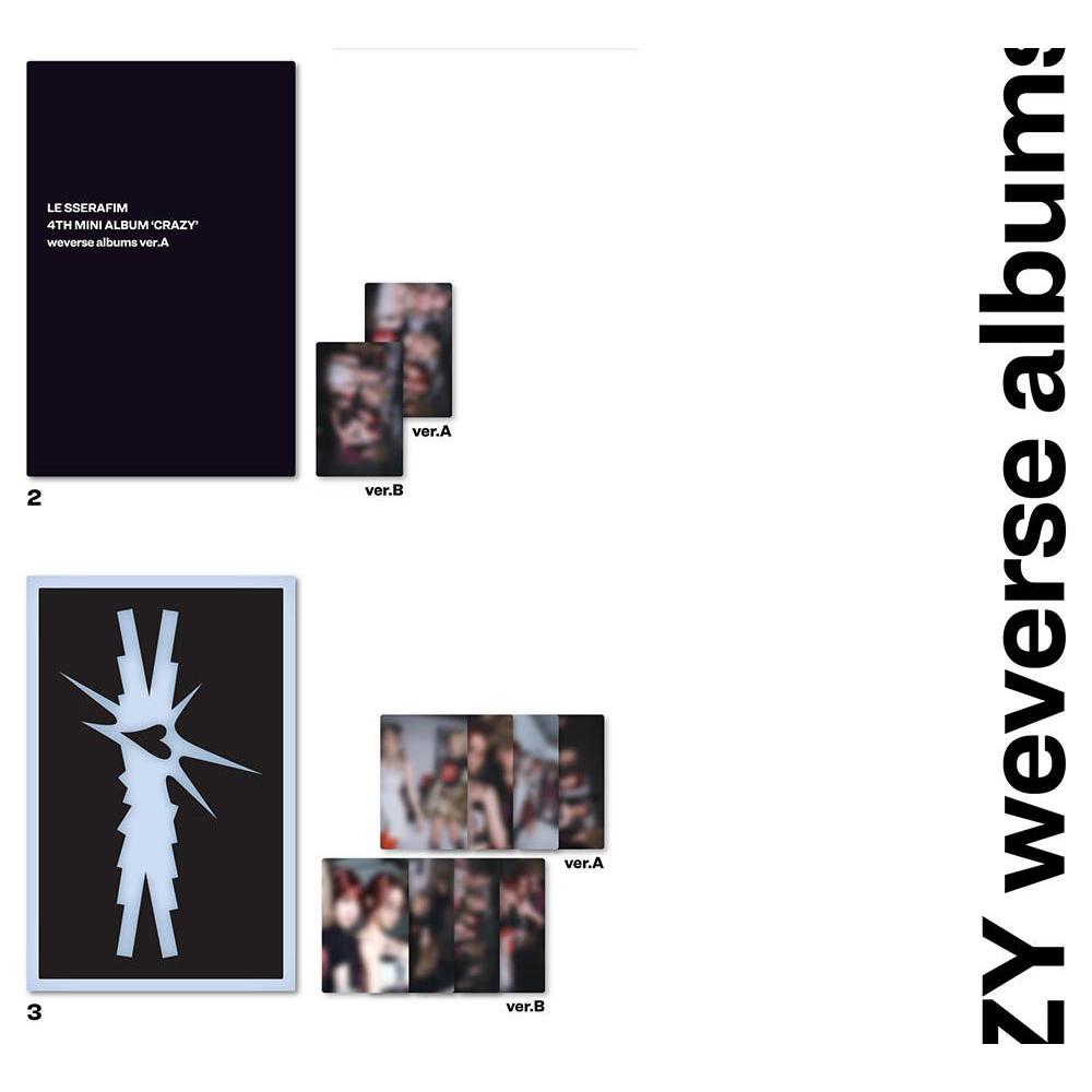 LE SSERAFIM 4-й мини-альбом «CRAZY» (альбомы weverse вер.)