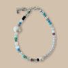 OOA Blue Sand Bracelet Initial Bracelet