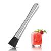 Cocktail Muddler Stainless Steel Bar Tool for Mojitos Lemonade Fruit Drinks Long Handle Bar Accessories for Home Restaurant Bartending