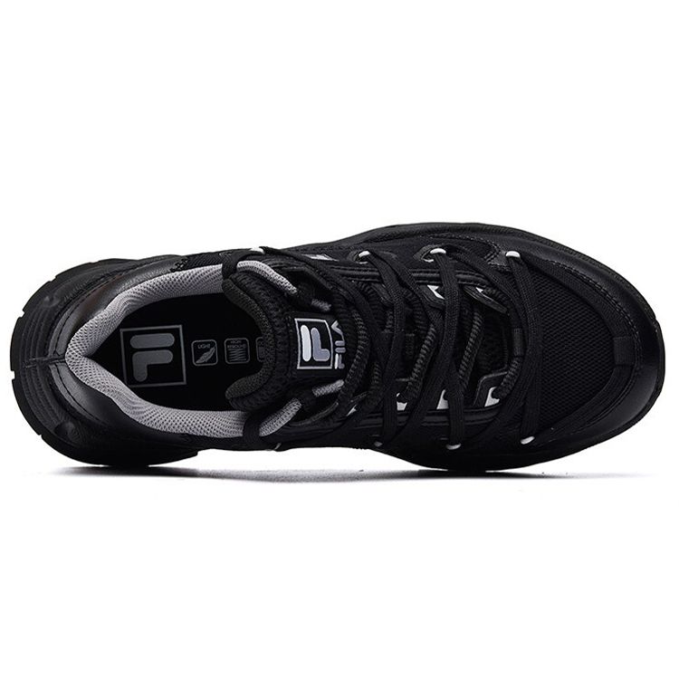 Fila Fusion Кеды на низкой шнуровке для женщин, повседневные, дышащие, удобные, универсальные, с принтом морской звезды, холщовые, черные T12W034104FBK