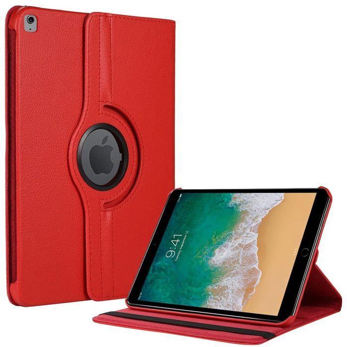 Coque de Protection - BOOLING - pour iPad Air 3 / pour iPad Pro - Rotatif 360° - Rouge - Multi-Angle