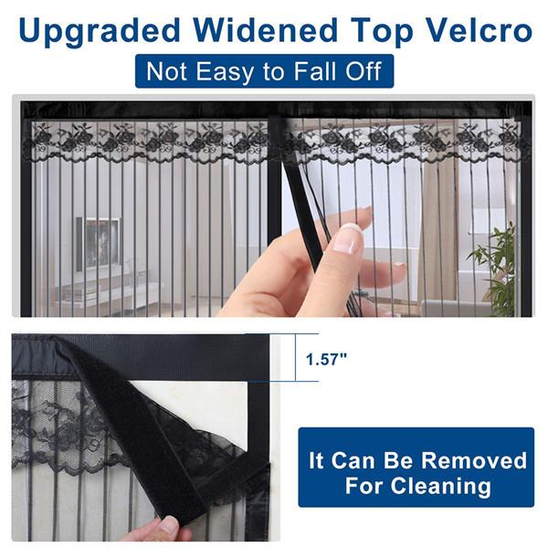 Big Size Summer Hot Door Screen Curtain Anti-mosquito Anti Insect Door Curtain Mesh Magnet Door Net Insect Protection Magnetic Separators Screens