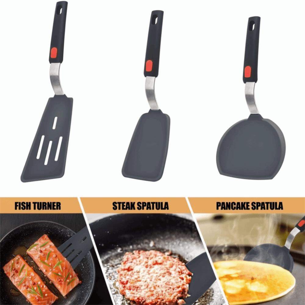 Dishwasher Safe Slotted Turner BPA Free Pancake Spatula Silicone Spatula  Cooking
