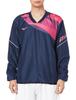 Tennis Wear Breath Thermo Breaker Jacket Moisture Absorption Heat Generating Water Repellent Easy To Move 62MEA530 Dress Navy X Vivid Pink XS [Mizuno]