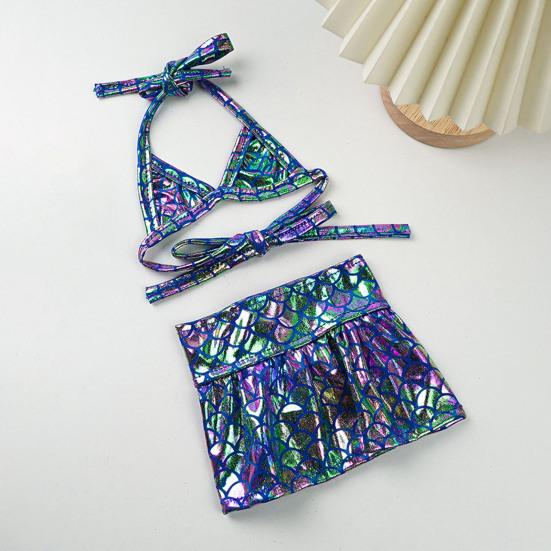 Бикини-платье для собак, сверкающий купальник для собак, купальный костюм «русалка» с блестящей чешуей, летний пляжный наряд для маленьких и средних кошек и собак