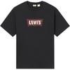 Levis Casual Comfortable Logo Print Ribbed Round Neck Short Sleeve T-Shirt Men T-Shirts Black 001AM-0012