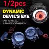 1/2pcs Dynamic LED Car Headlights Devil Eye LED Eye Light Headlight Assembly Modified Eagle Eye Light Cars Accessories
