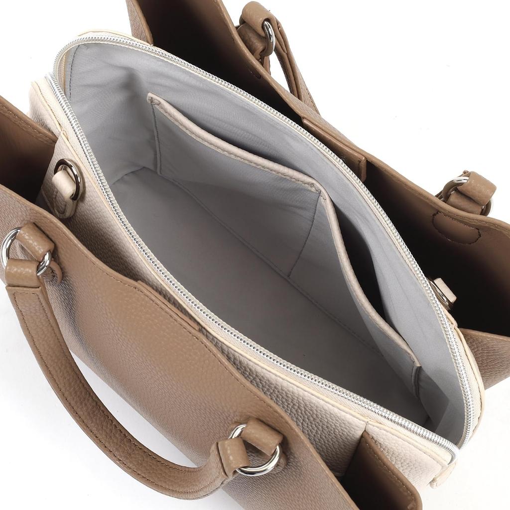 Горизонтальная сумка-тоут K Mark 2way Песочный 52911 [Kitamura] Z-0630 Женская Бежевый/Слоновая кость