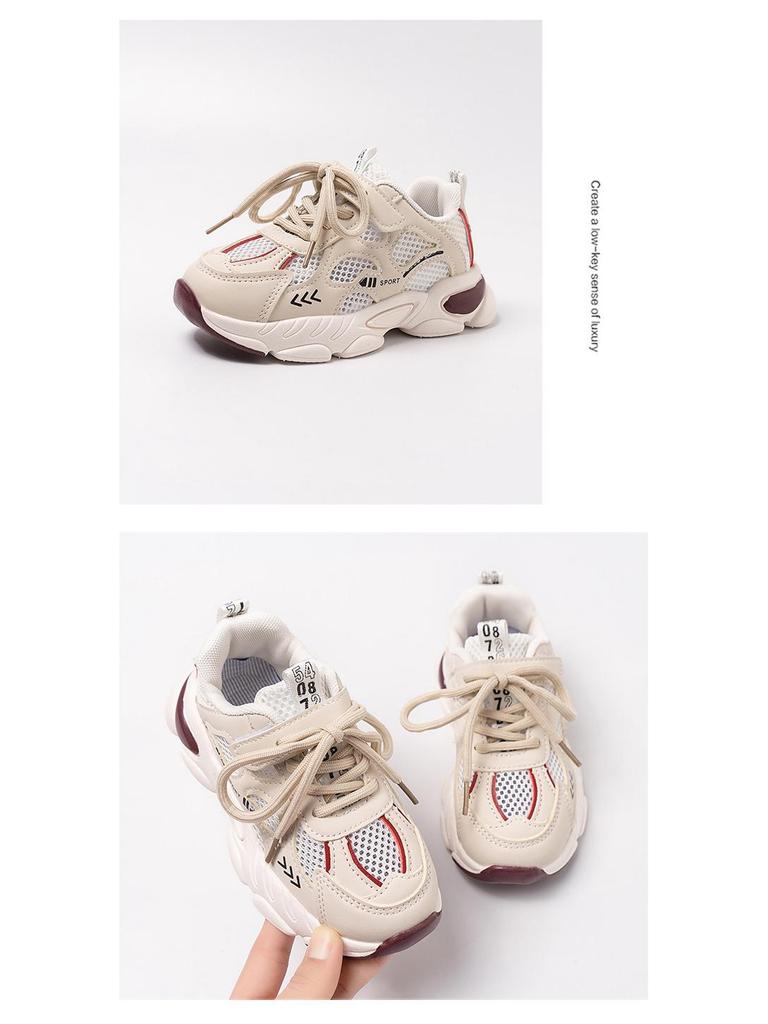 2026 Spring Children's Sports Shoes, Breathable Mesh, Soft Sole, Lightweight Boys' & Girls' Running Shoes, Casual Sneakers