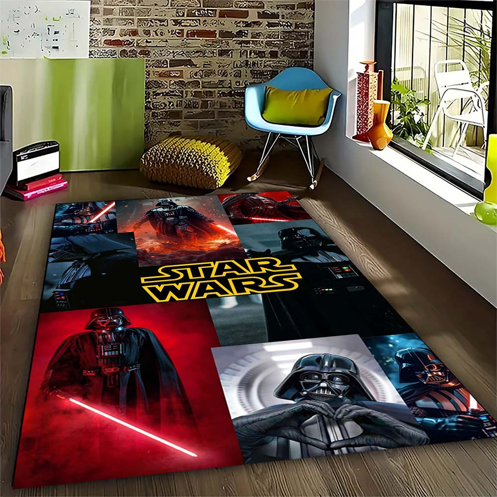 Star Wars Galaxy Printed Rug Non-Slip Floor Mat for Living Room Bedroom Kids Room Home Decor