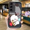 Милый чехол для пары BUBU DUDU для Samsung Galaxy Case S24 S23 S22 S21 Ultra Plus A55 A54 A53 A52 A35 A25 A15 A14 5G Телефон Y2k Обложка