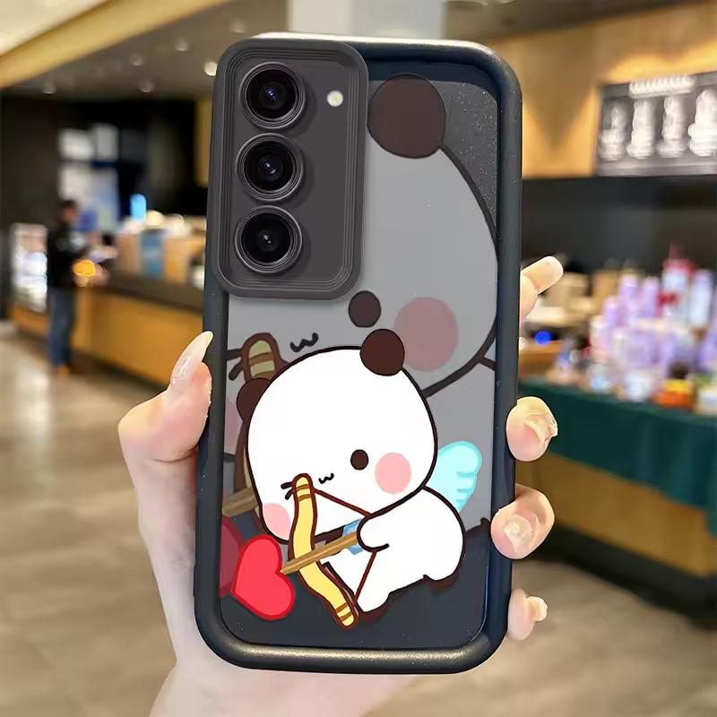 Милый чехол для пары BUBU DUDU для Samsung Galaxy Case S24 S23 S22 S21 Ultra Plus A55 A54 A53 A52 A35 A25 A15 A14 5G Телефон Y2k Обложка