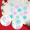 12Pcs Snowflake Hanging Decorations Ceiling Streamers Ornaments for Wonderland Shower Themed Party