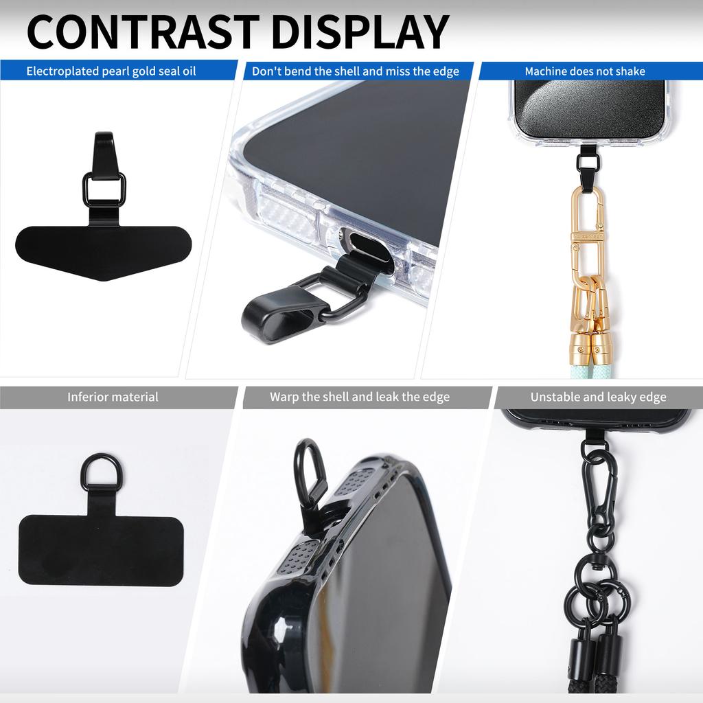 Металлическая треугольная накладка-петля для телефона для ремешка