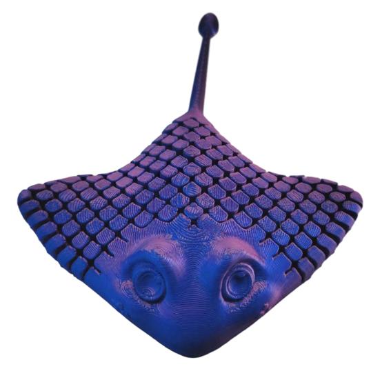 3D-печатная скат-манта, игрушка-антистресс, шарнирная фигурка ската-манты, гибкая фигурка морского животного, украшение для стола для дома и офиса