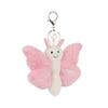 Apricot Lamb Pink Free Butterfly Cute Soft Keychain Plush Perfect for Boys and Fits Kids Backpacks and 13cm Toy, Girls, Purses,