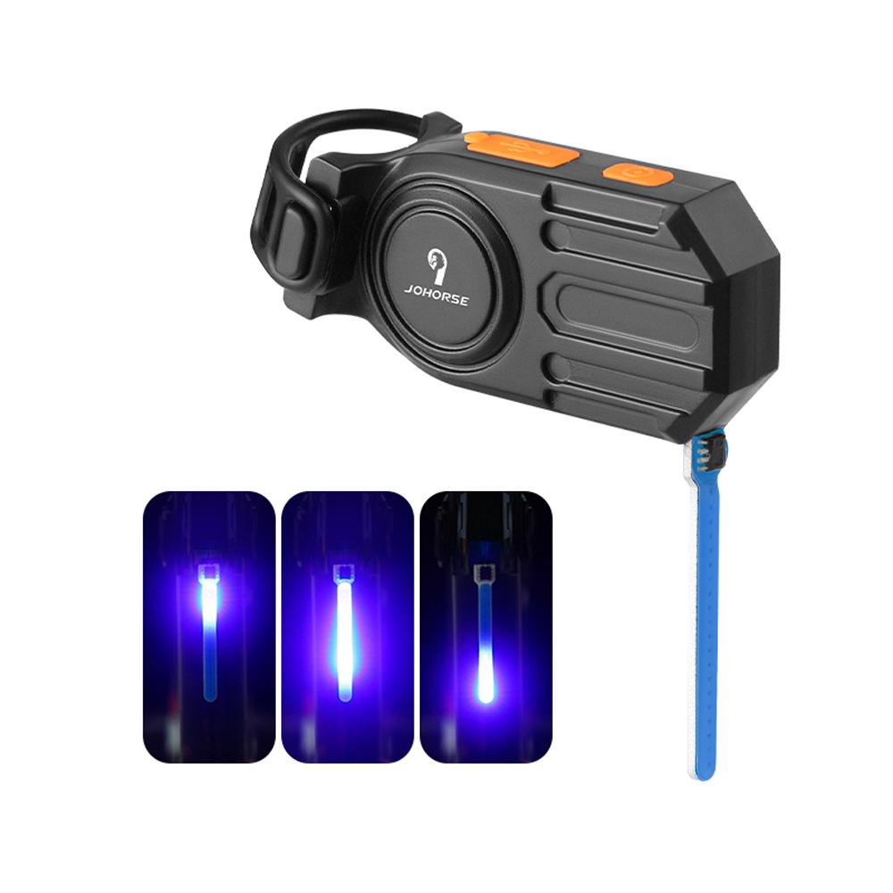 Задний фонарь для велосипеда JOHORSE с зарядкой от USB, предупреждающий свет для велосипеда, поддержка нескольких режимов освещения