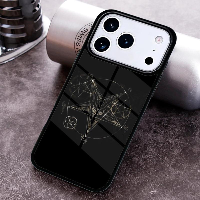 Сатанинский страшный череп Чехол для телефона для iPhone 17,16e,15,14,13,12,11,Mini,Pro,MAX мягкий силиконовый чехол