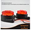 18PCS Red LED Marker Lights 12V Waterproof Trailer Side Marker Lamps for Truck Bus Lorry Boat Cargo Universal Fit