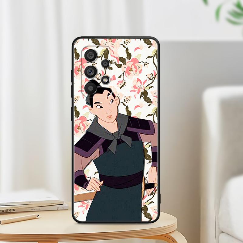 Аниме Девушка Мулан Крутой Для Samsung A53 A52 A33 A32 A51 A71 A21S A13 A73 A50 A22 A23 A03 A72 A54 A12 5G Черный TPU Чехол Для Телефона